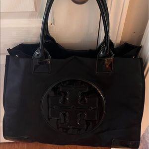 Tory Burch Black Nylon Tote